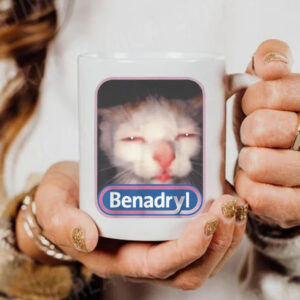 Benadryl Meme Cat Benny Cute Mug Coffee