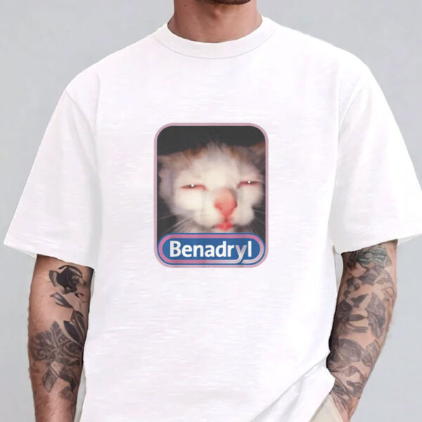 Benadryl Meme Cat Benny Cute T-Shirts