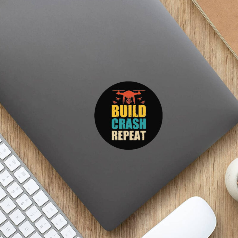 Build Crash Repeat Stickers