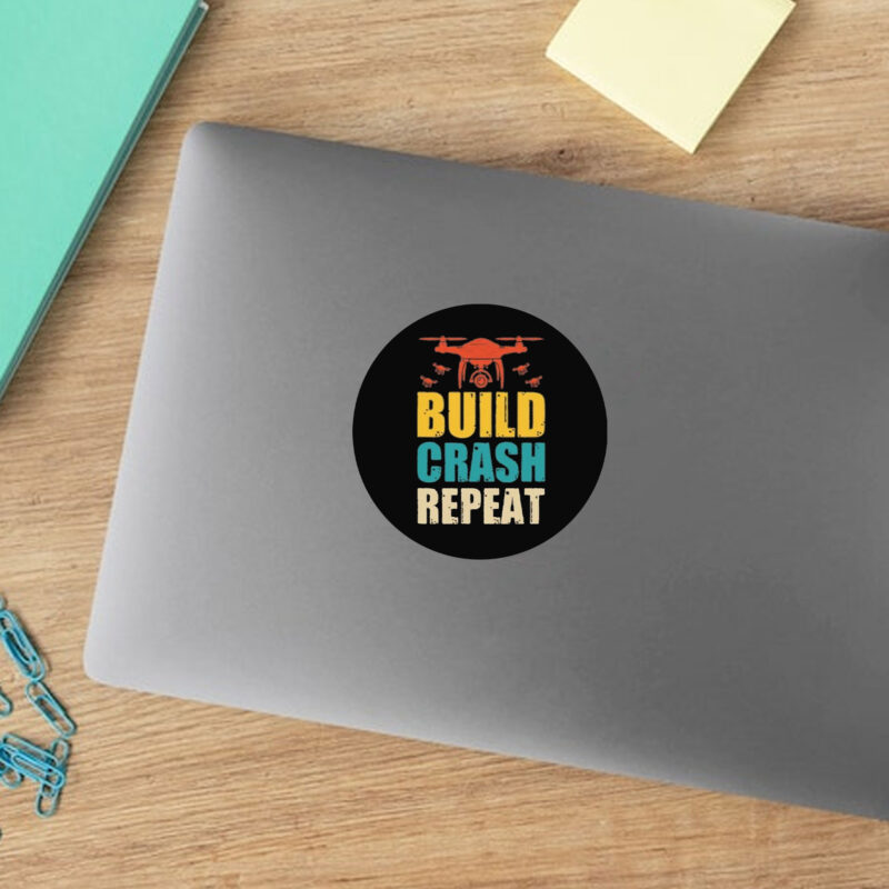 Build Crash Repeat Stickers