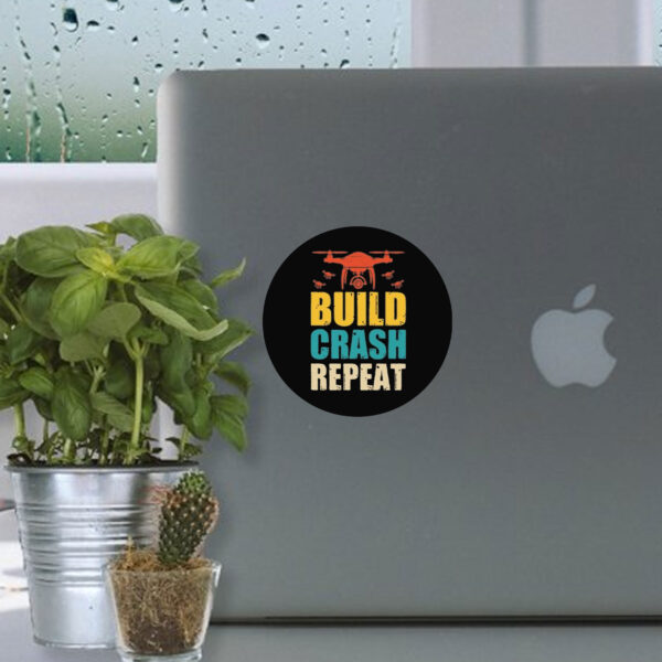 Build Crash Repeat Stickers