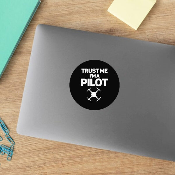 Trust Me I'm A Pilot Stickers