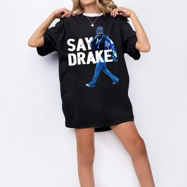 Kendrick Lamar Say Drake Typography T-Shirt