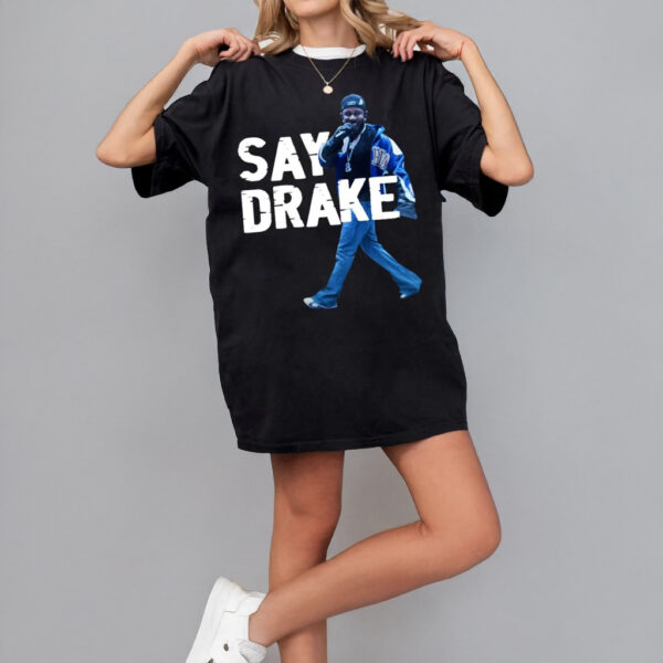 Kendrick Lamar Say Drake Typography T-Shirt