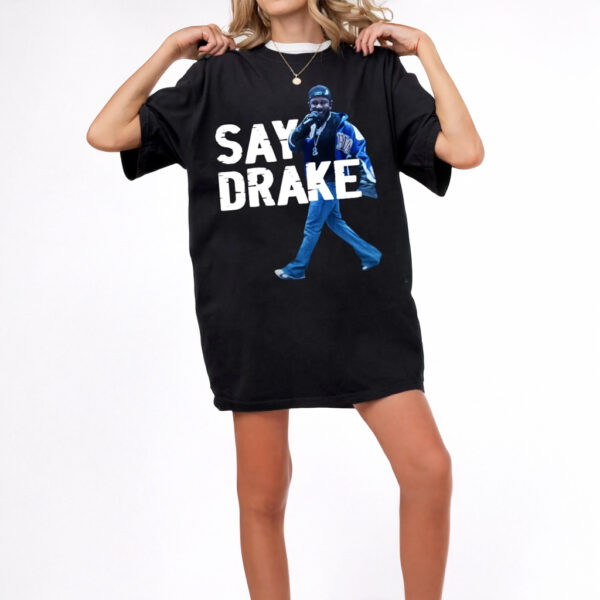 Kendrick Lamar Say Drake Typography T-Shirt