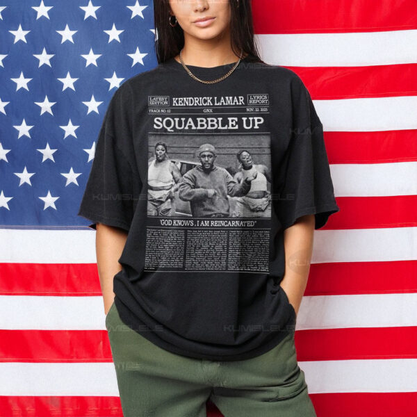 Vintage Kendrick Lamar Squabble Up Lyrics Shirt