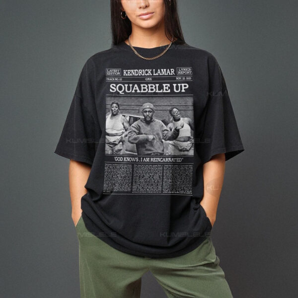 Vintage Kendrick Lamar Squabble Up Lyrics Shirt