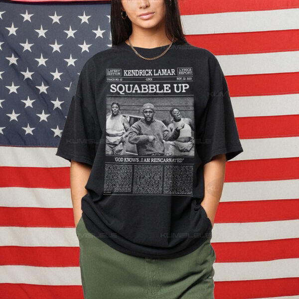 Vintage Kendrick Lamar Squabble Up Lyrics Shirt